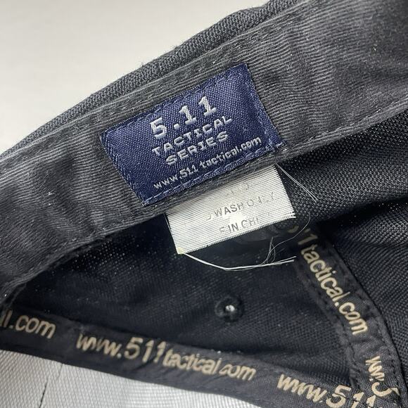 5.11 Tactical Series Logo 30th Anniversary Hat Cap 1977-2007 Black Gold Adjust - Picture 9 of 11
